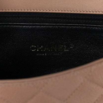 Chanel Caviar Quilted Small CC Filigree Flap Beige Black 6 of 13