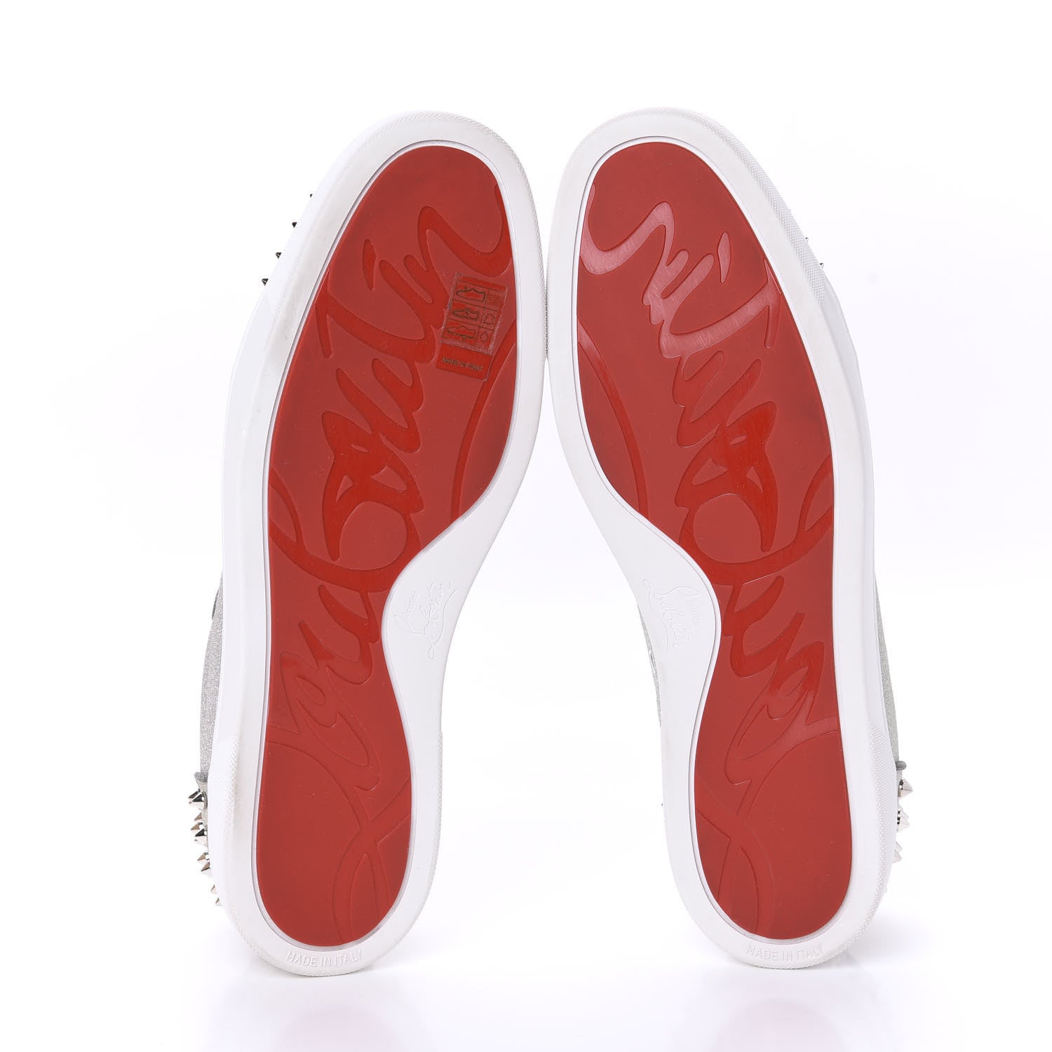 Christian Louboutin Glitter Sunset Mens Seavaste 2 Orlato Flat Sneakers 46 Silver 5 of 10