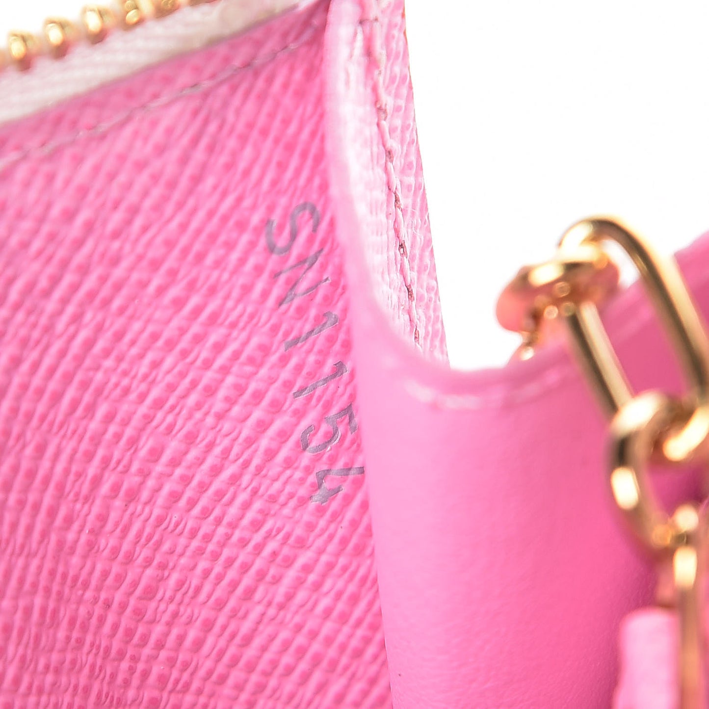Monogram Multicolor Key Pouch White Litchi