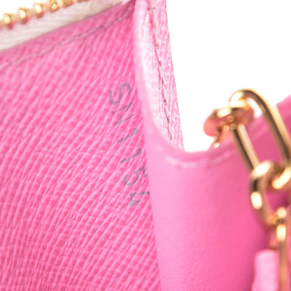 Louis Vuitton Monogram Multicolor Key Pouch White Litchi 7 of 11
