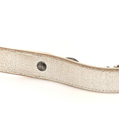 Chanel Metallic Grained Calfskin Quilted Small Casual Rock Flap Silver 15 of 19