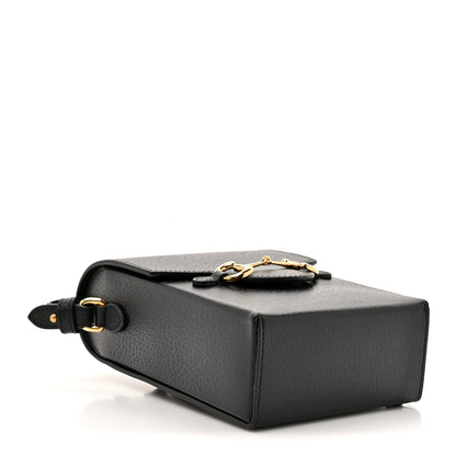 Gucci Dollar Calfskin Vertical Horsebit 1955 Crossbody Bag Black 4 of 11