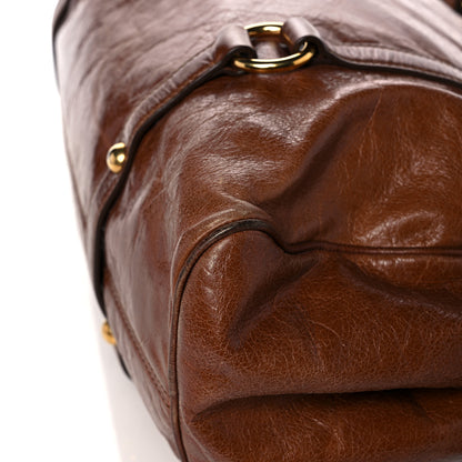 Miu Miu Vitello Lux Medium Bow Bag Palissandro 12 of 25
