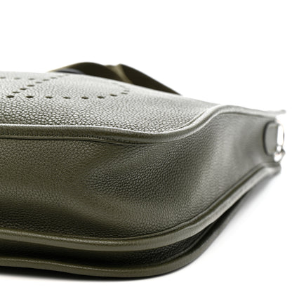 Hermes Taurillon Maurice Evelyne III PM Vert Olive 10 of 11