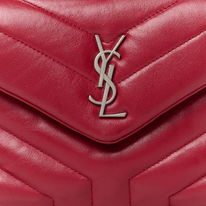 Saint Laurent Calfskin Y Quilted Monogram Toy Loulou Monogram Crossbody Bag New Lipstick 9 of 12