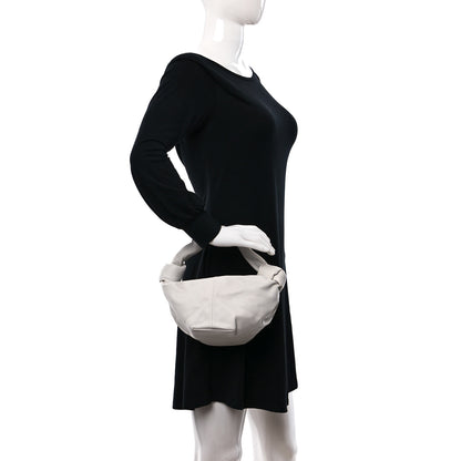 Bottega Veneta Calfskin Mini Double Knot Bag White 2 of 9