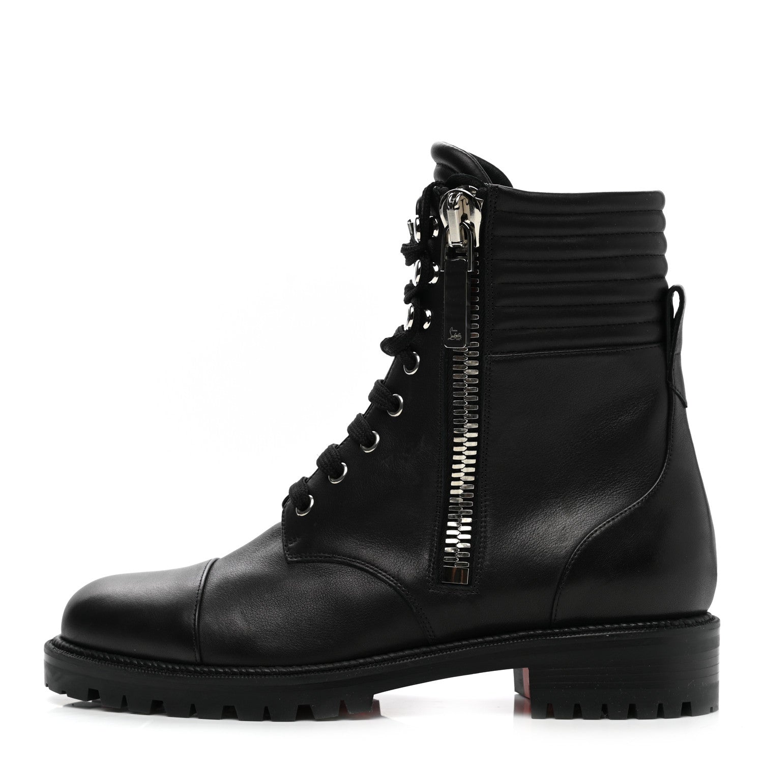 Christian Louboutin Calfskin Quilted En Hiver Boots 39.5 Black 1 of 10