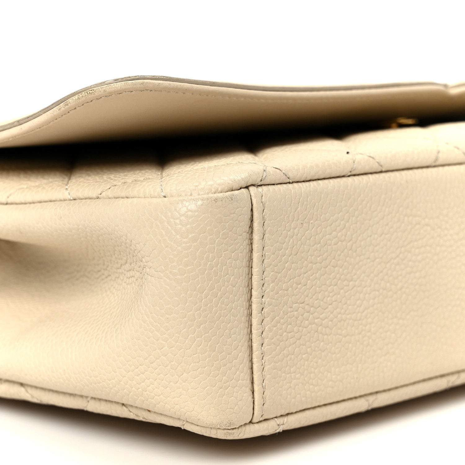 Chanel Caviar Quilted Medium CC Filigree Flap Beige 9 of 11