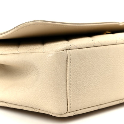 Chanel Caviar Quilted Medium CC Filigree Flap Beige 9 of 11