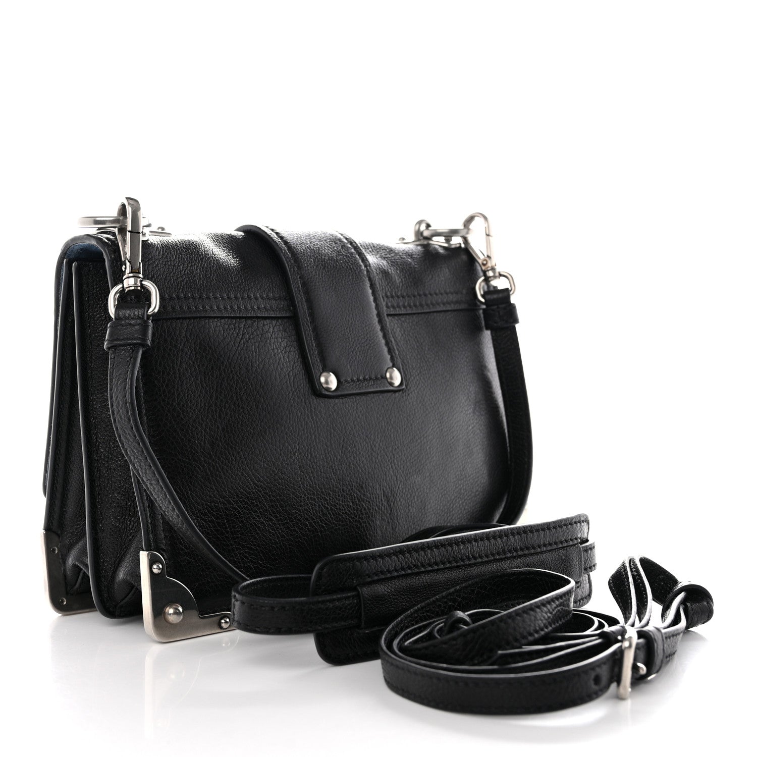 Prada Glace Calf Large Soft Cahier Bag Black Astrale 3 of 13