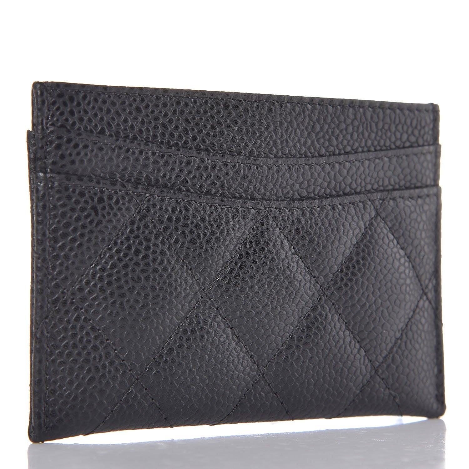 Chanel Caviar Quilted Card Holder Black 3 of 9