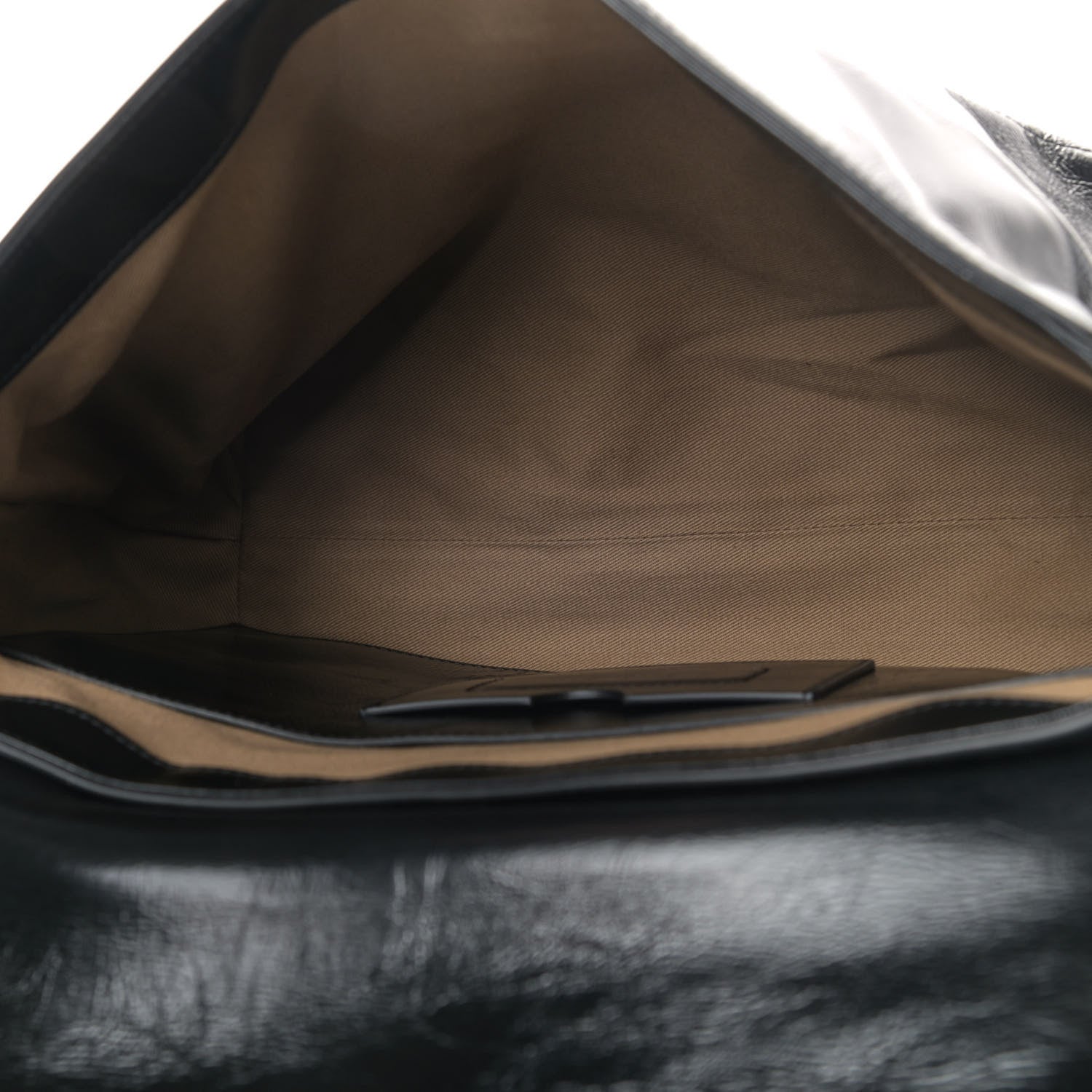 Givenchy Creased Patent Calfskin Medium ID Flap Black 4 of 4