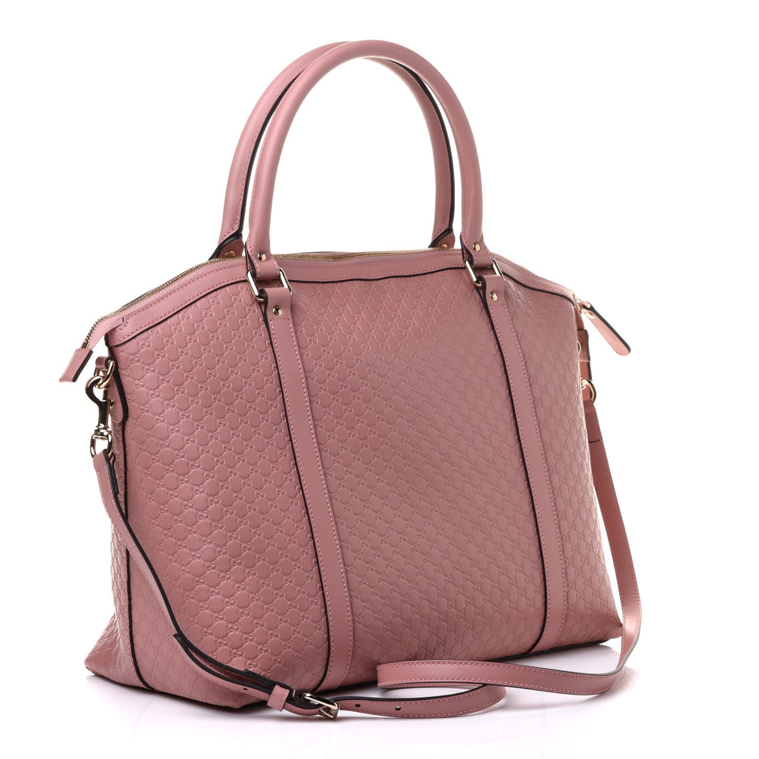Gucci Soft Microguccissima Large Dome Satchel Soft Pink 3 of 11