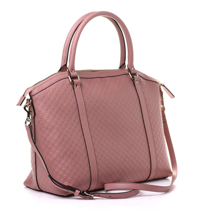 Gucci Soft Microguccissima Large Dome Satchel Soft Pink 3 of 11