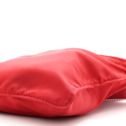 Prada Nylon Vela Saffiano Flat Messenger Bag Rosso 10 of 12