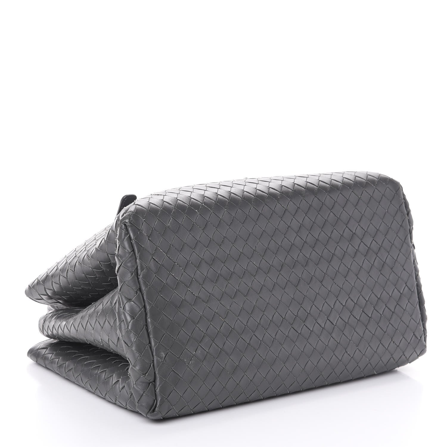 Bottega Veneta Light Calf Intrecciato Small Roma Light Grey 4 of 9