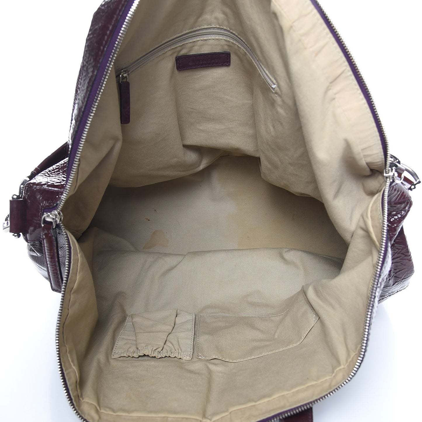 Crinkled Patent Large Nightingale Purple