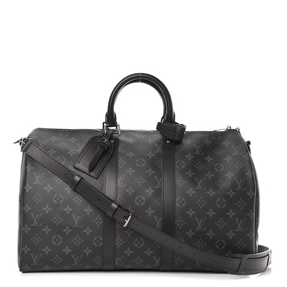 Louis Vuitton Monogram Eclipse Keepall Bandouliere 45 1 of 10