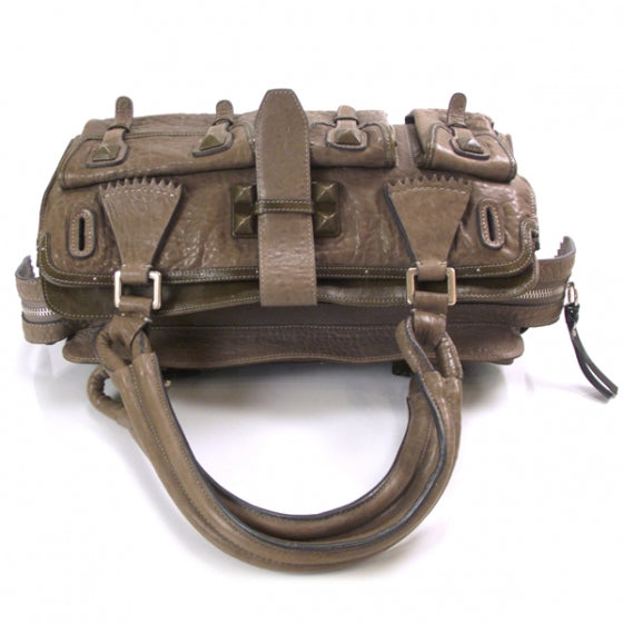 Chloe Leather Elvire Tote Taupe 5 of 15