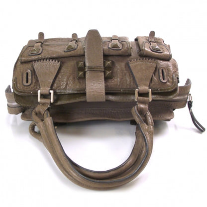 Chloe Leather Elvire Tote Taupe 5 of 15