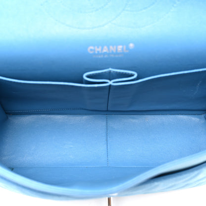 Chanel Iridescent Caviar Quilted Jumbo Double Flap Blue 5 of 11