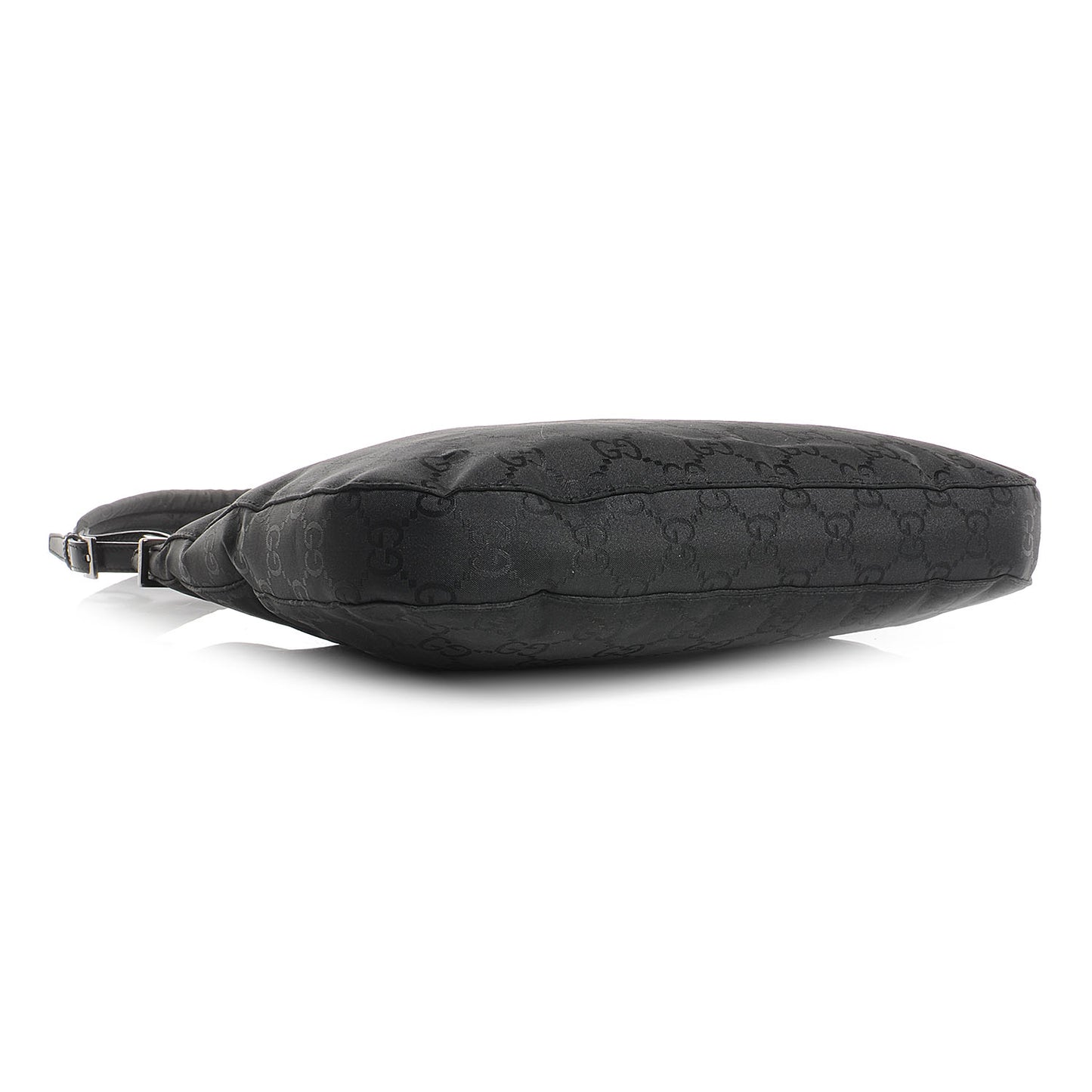 Nylon Monogram Shoulder Bag Black