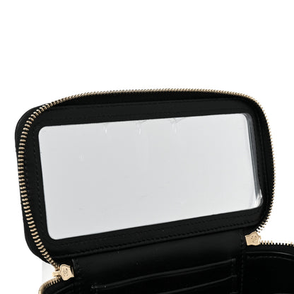 Chanel Lambskin Quilted Small Top Handle Vanity Case With Chain Black 9 of 9