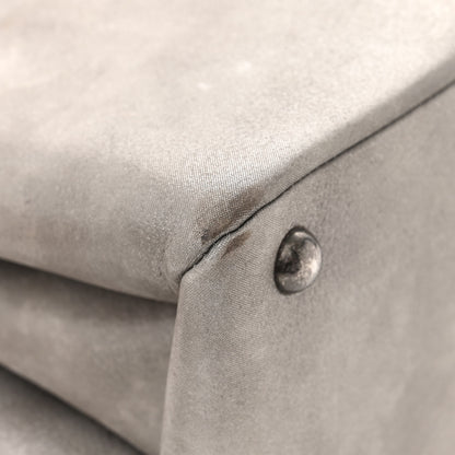 Chanel Iridescent Calfskin CC East West Shopping Tote Light Grey 12 of 14