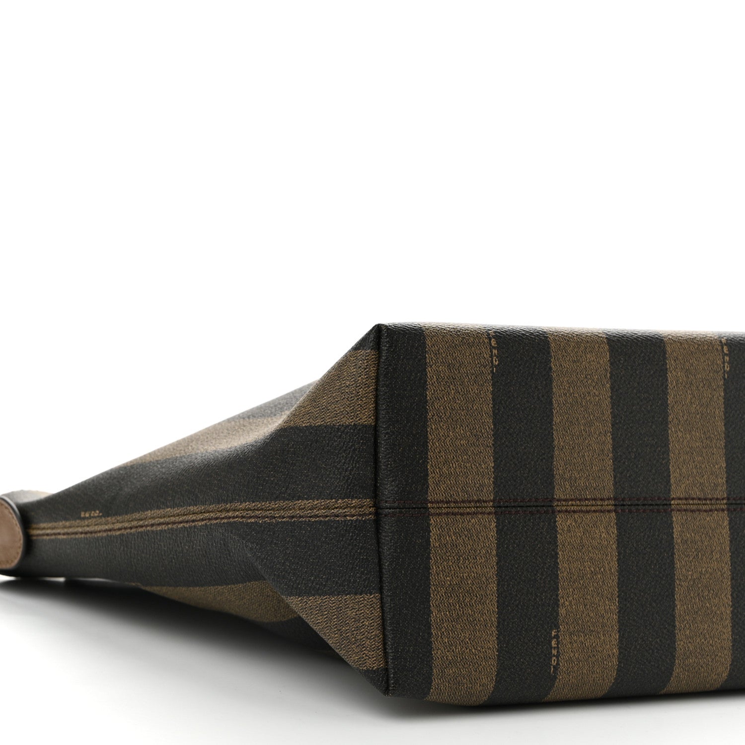 Fendi Pequin Spalmati Medium Roll Tote Tobacco Foresta 9 of 10