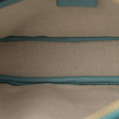 Gucci Wonka Grain Calfskin GG Monogram Star Embossed Small GG Shoulder Bag Dusty Azure 5 of 11