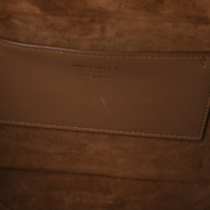 Saint Laurent Calfskin Monogram Take Away Box Dusty Vintage Brown Gold 11 of 11