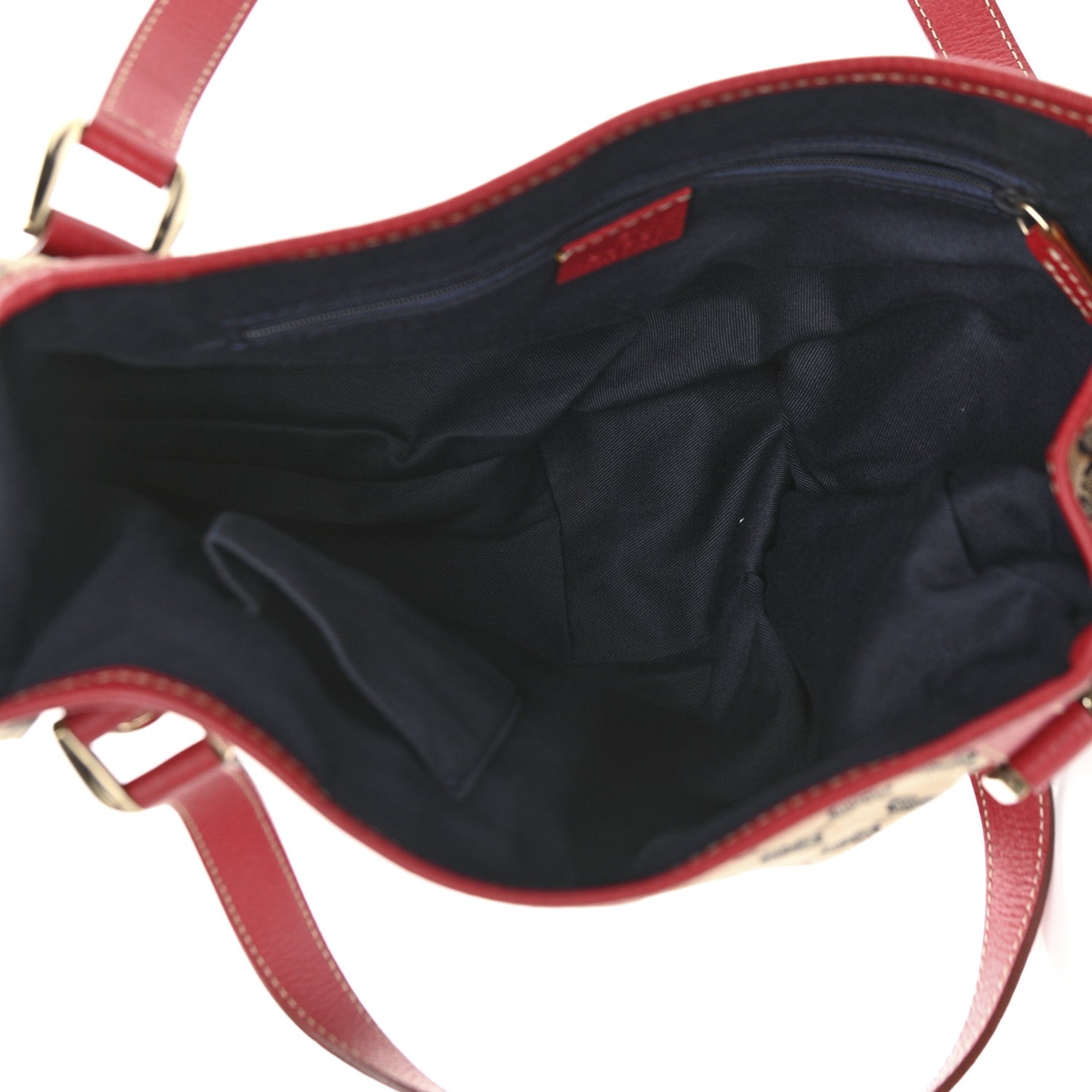 Gucci Monogram Medium Abbey Shoulder Bag Navy Red 5 of 10