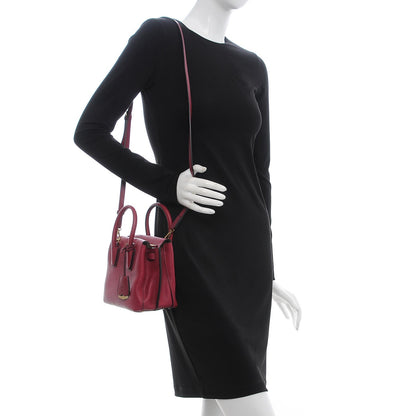 MCM Grained Calfskin Mini Milla Tote Burgundy 2 of 12