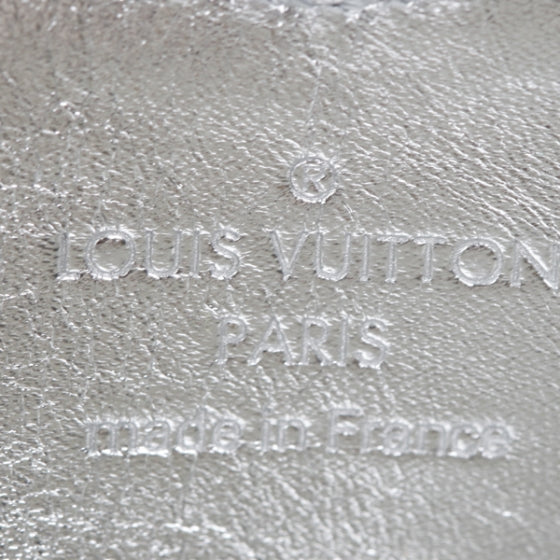 Monogram Miroir Heart Coin Purse Silver