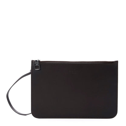 Louis Vuitton Calfskin Hina Pochette MM Brown 2 of 12