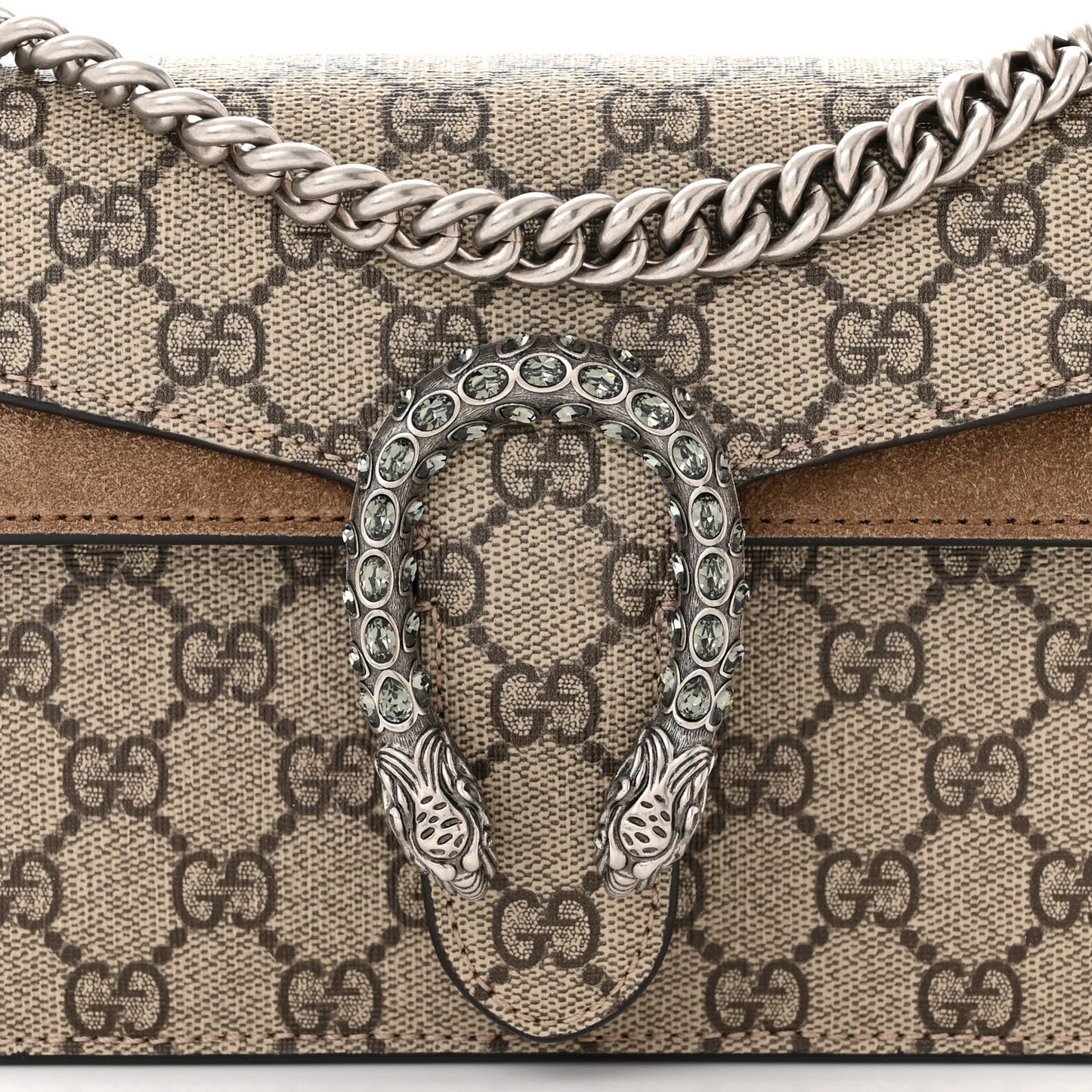 GG Supreme Monogram Small Dionysus Shoulder Bag Taupe