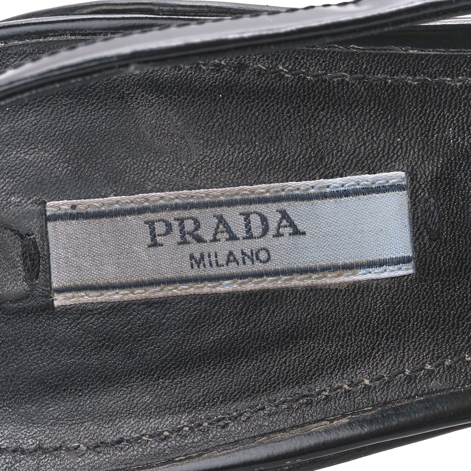 Prada Mesh Nappa Triangle Logo Pointed Toe 45mm Slingback Pumps 36 Black 7 of 9