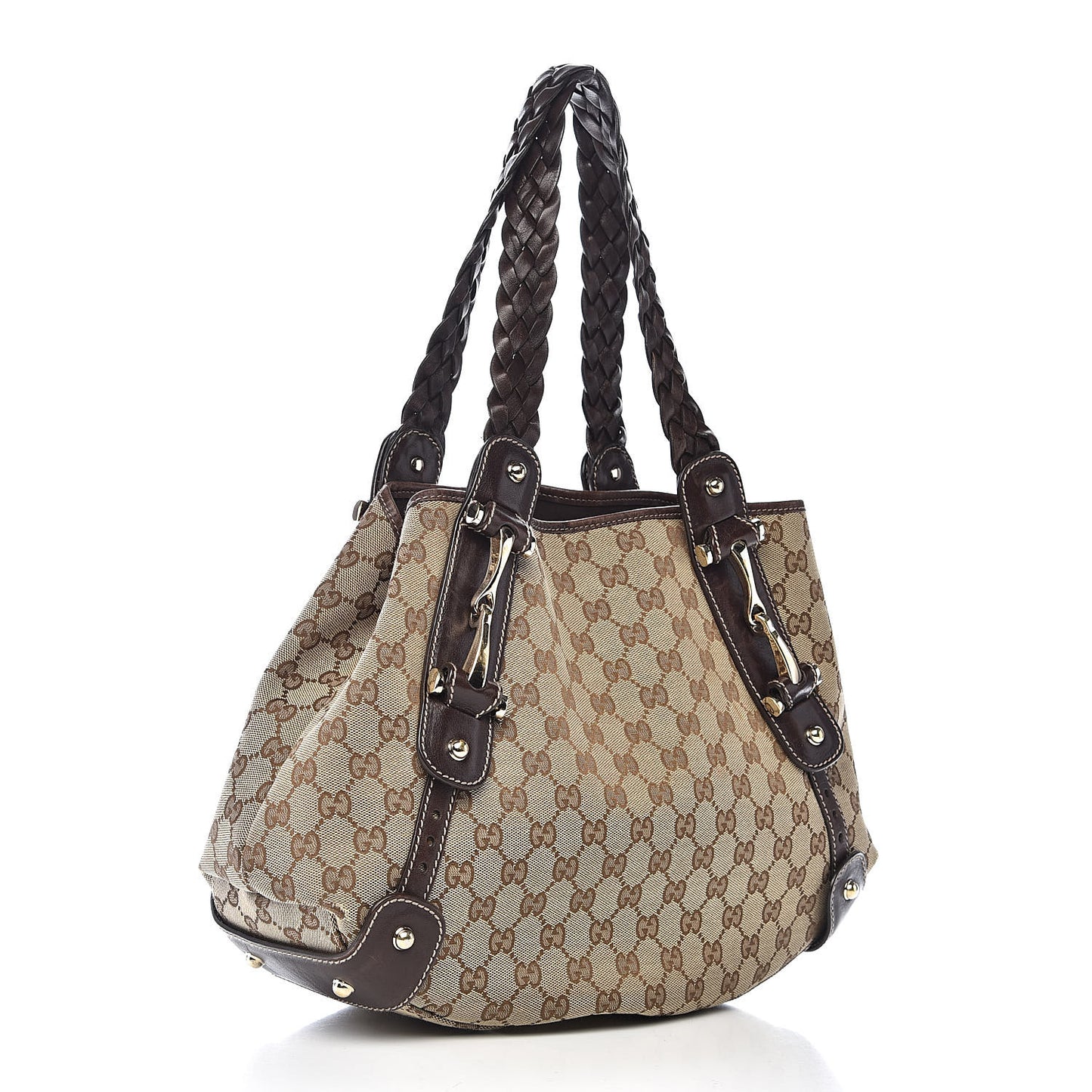 Monogram Small Pelham Shoulder Bag Dark Brown