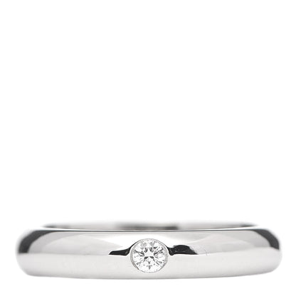 Cartier Platinum Diamond 3.5mm 1895 Wedding Band Ring 50 5.25 1 of 4