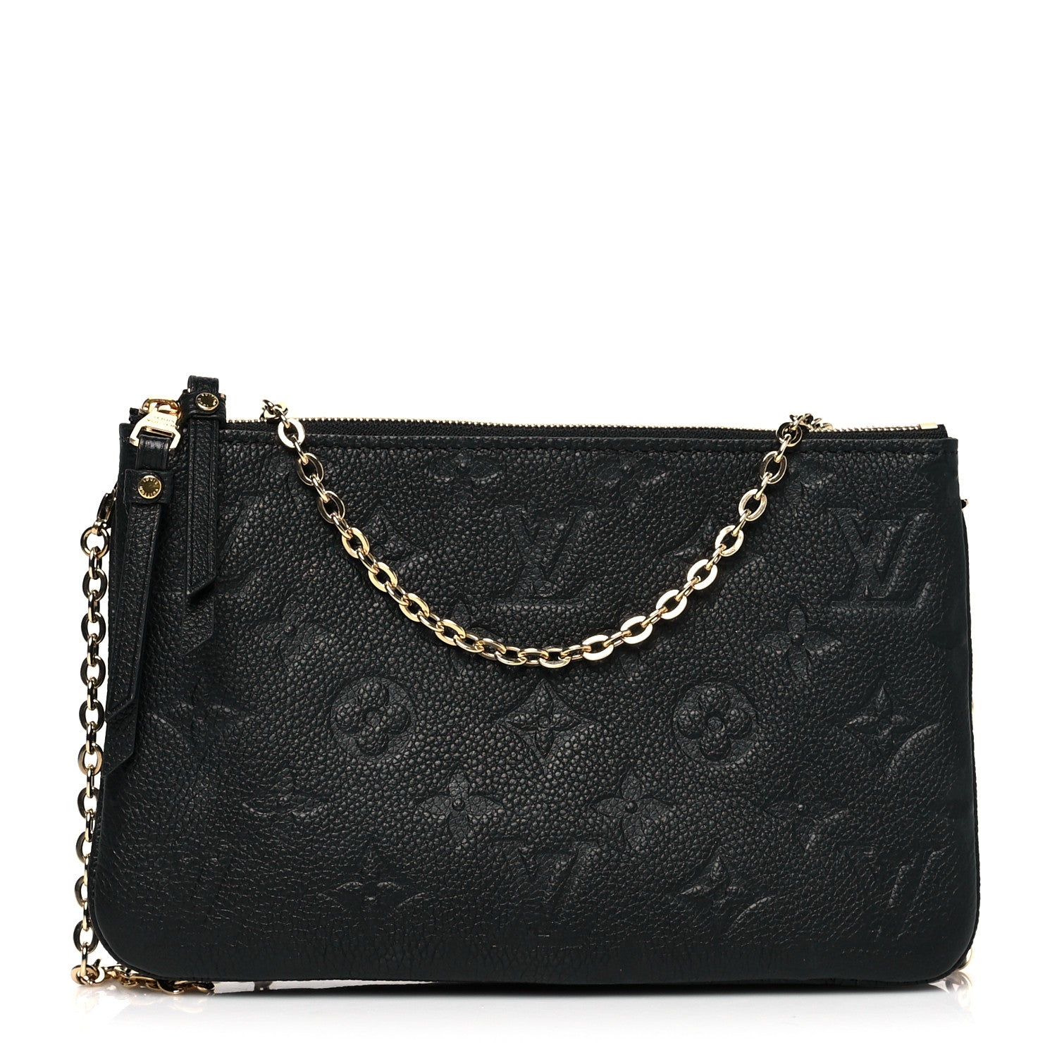 Louis Vuitton Empreinte Double Zip Pochette Black 2 of 22