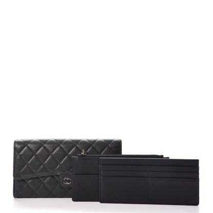 Chanel Caviar Quilted Travel Wallet Black 3 of 15