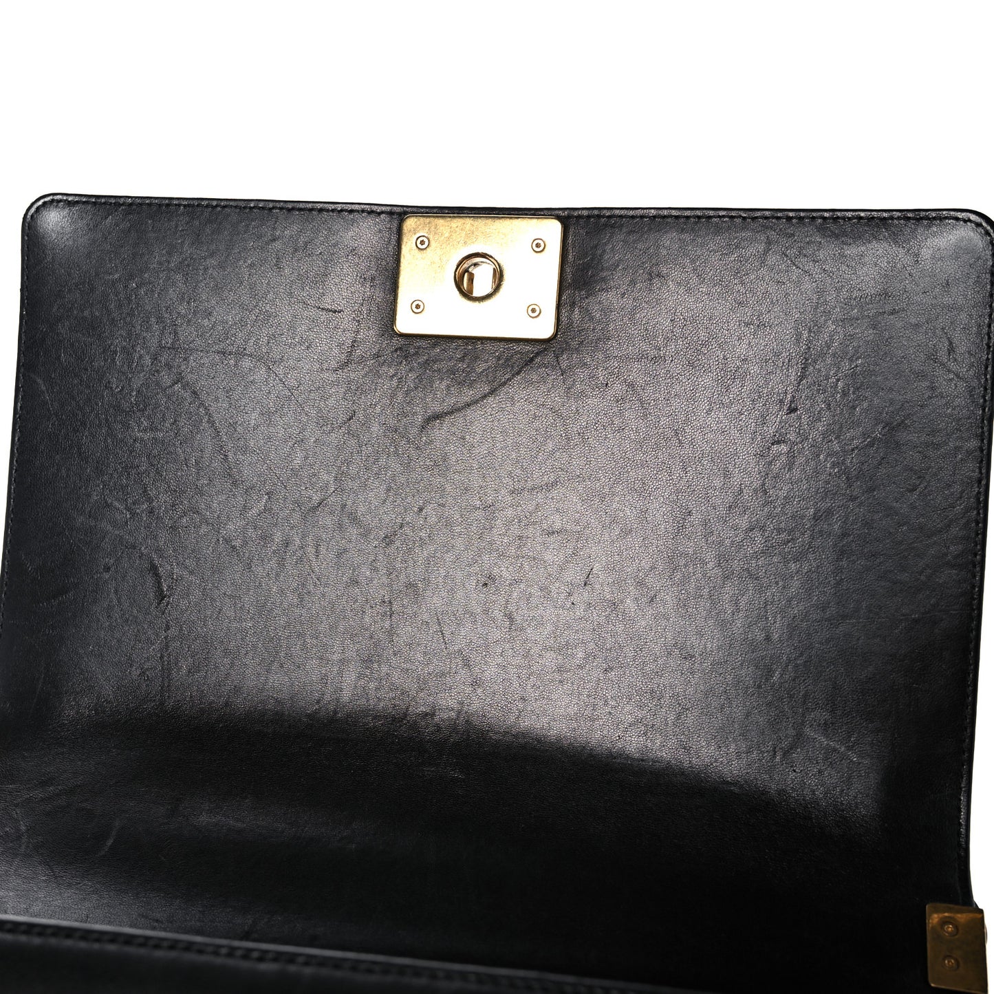 Lambskin Quilted New Medium Boy Flap Black