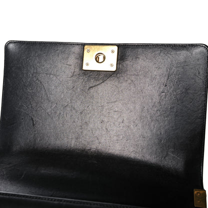 Chanel Lambskin Quilted New Medium Boy Flap Black 10 of 21
