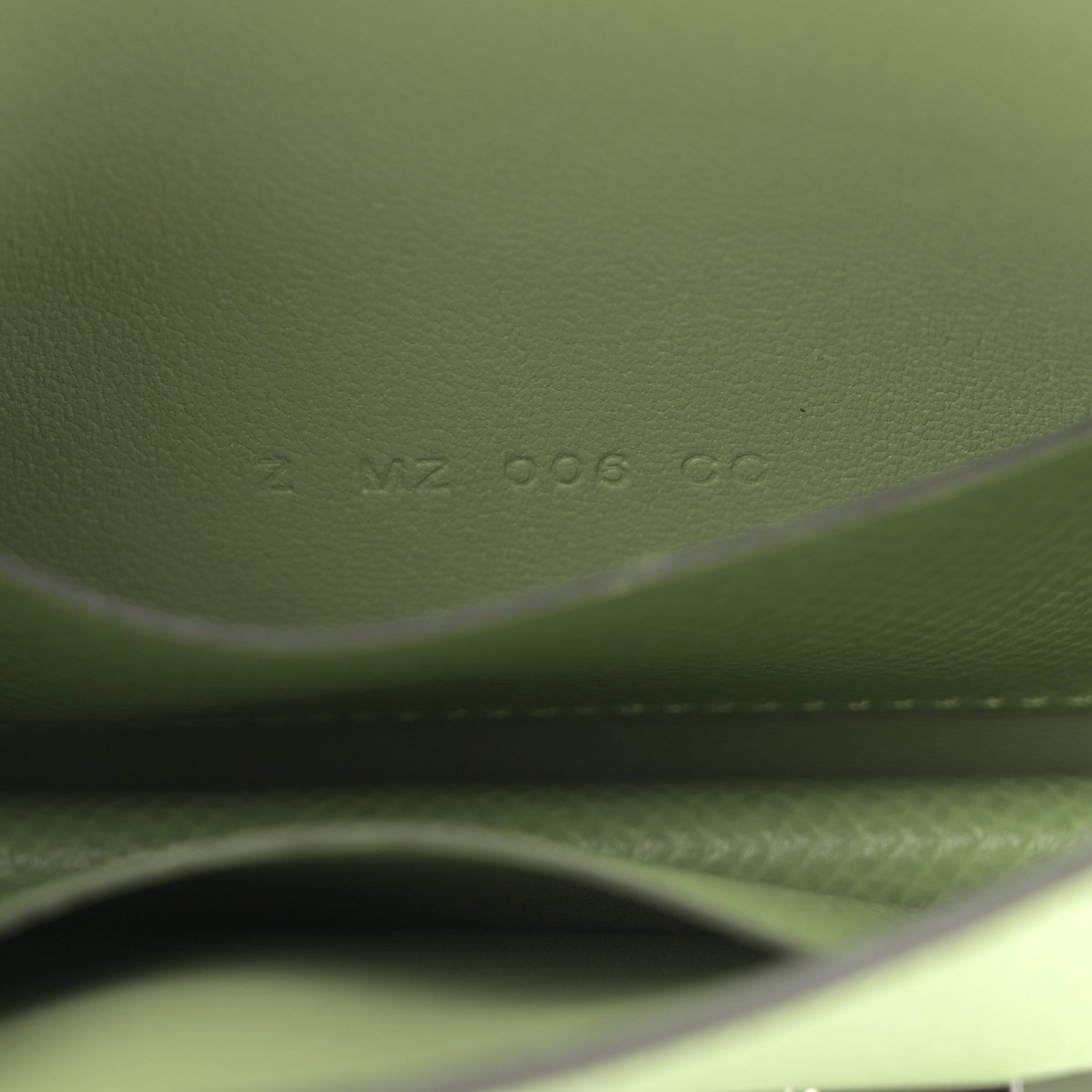 Hermes Epsom Constance Slim Wallet Vert Criquet 7 of 8