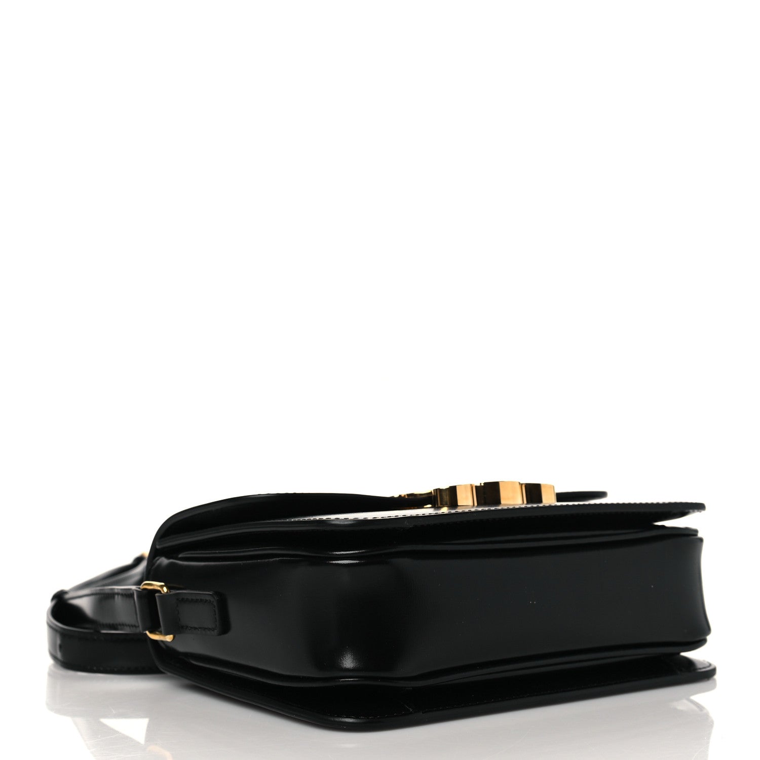 Celine Shiny Calfskin Teen Triomphe Black 4 of 11