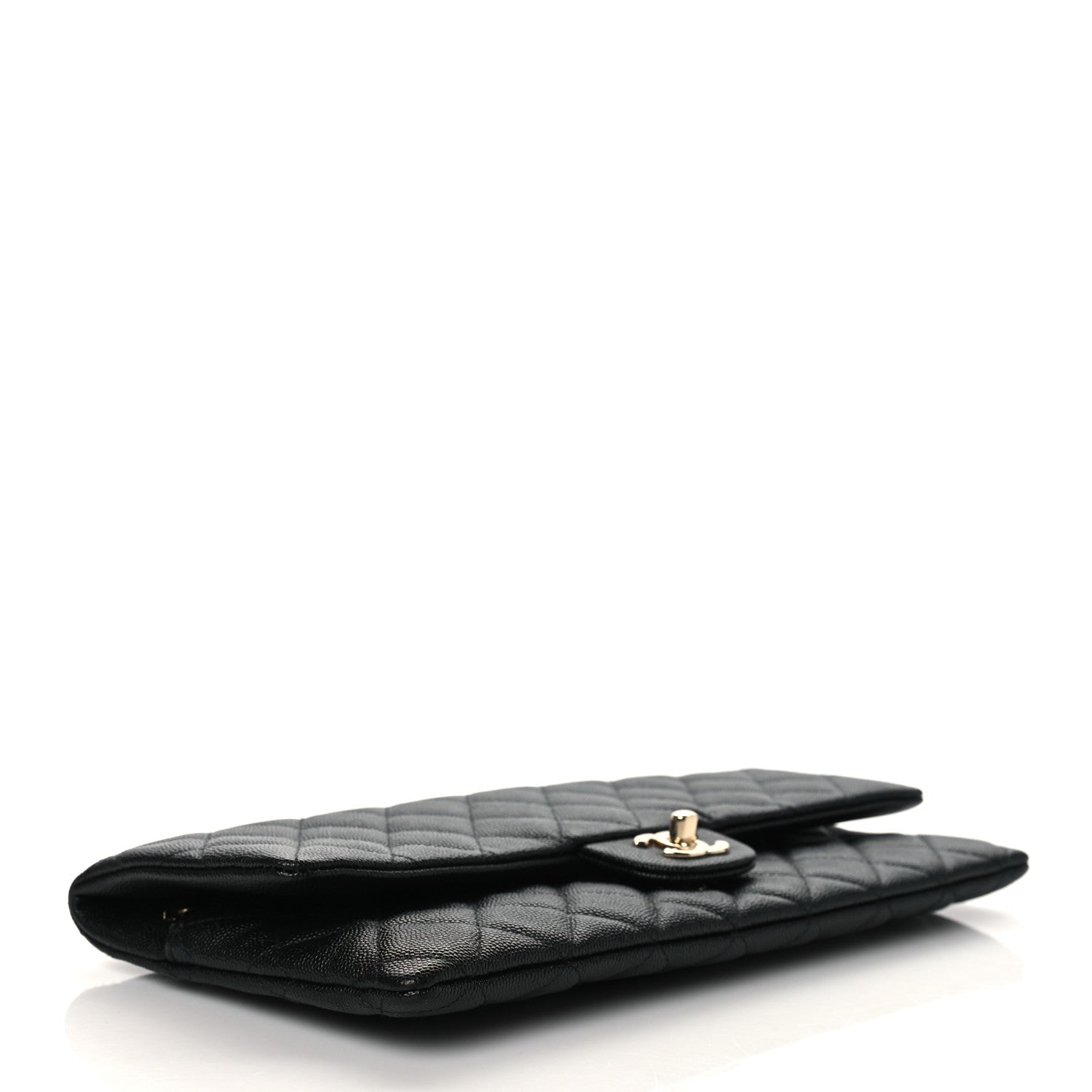 Chanel Caviar Quilted Flap Clutch Black 4 of 10