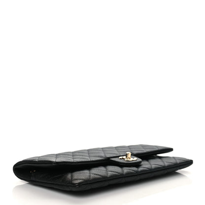 Chanel Caviar Quilted Flap Clutch Black 4 of 10