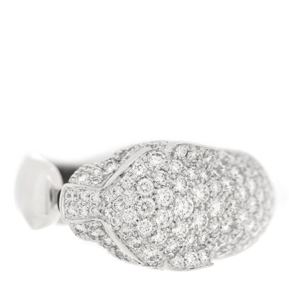 Cartier 18K White Gold Diamond Black Onyx Emerald Panthere De Cartier Ring 50 5.25 1 of 5