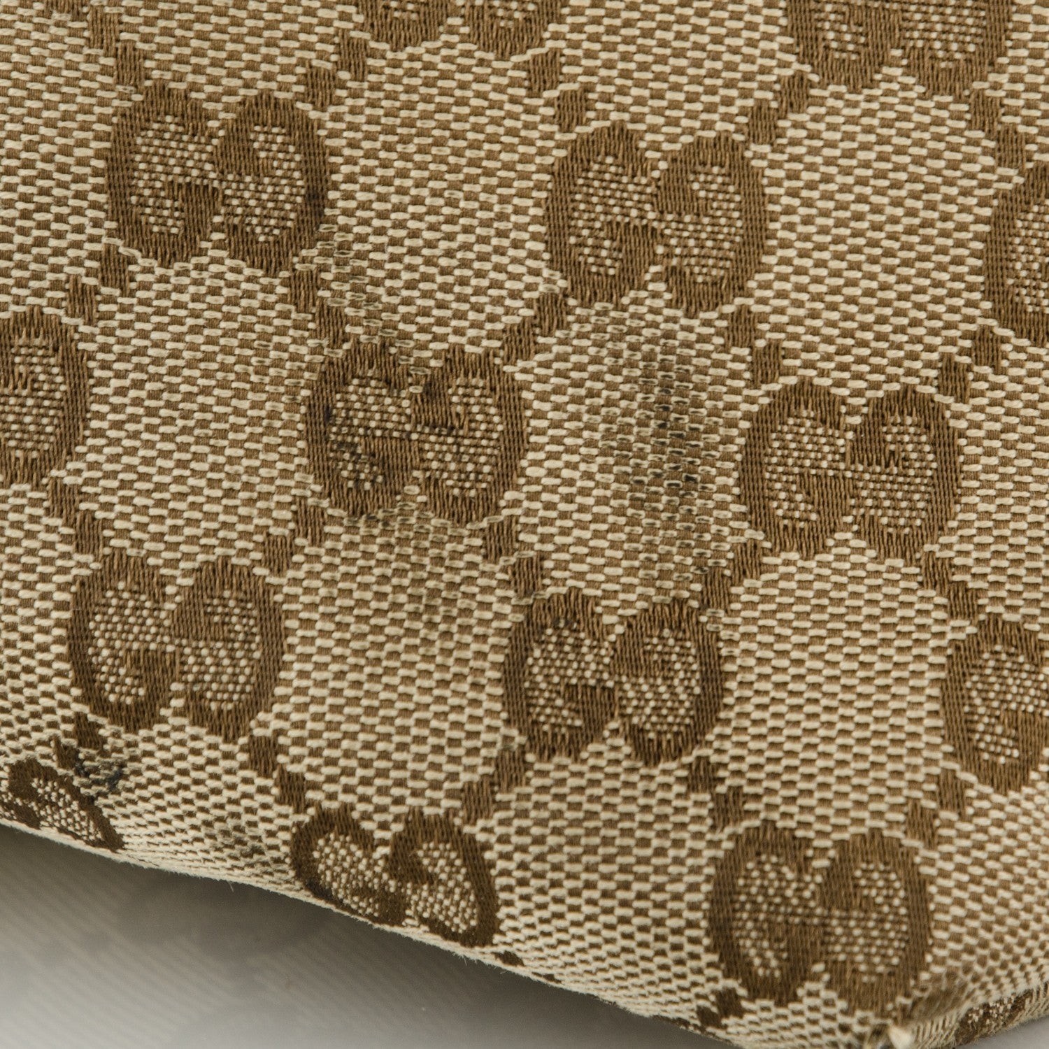 Gucci Monogram Web Medium Flat Messenger Bag Brown 10 of 12