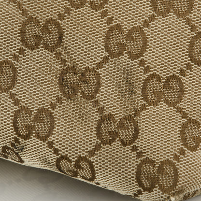 Gucci Monogram Web Medium Flat Messenger Bag Brown 10 of 12